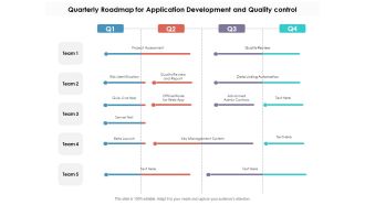 Quarterly Roadmap For Application Development And Quality Control Download