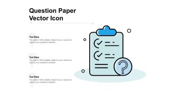 Question Paper Vector Icon Ppt PowerPoint Presentation Icon Inspiration