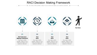 RACI Decision Making Framework Ppt PowerPoint Presentation Slides Example Cpb Pdf
