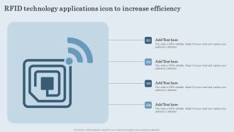 RFID Technology Applications Icon To Increase Efficiency Mockup PDF