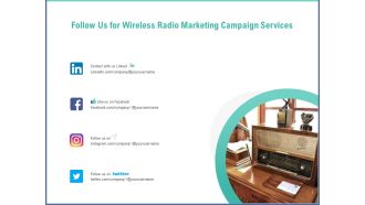 Radio Marketing Plan Product Launch Follow Us For Wireless Radio Marketing Campaign Services Guidelines PDF