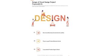 Range Of Visual Design Project Proposal One Pager Sample Example Document