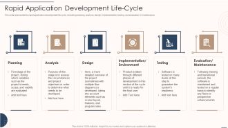Rapid Application Building Framework Rapid Application Development Life Cycle Formats PDF