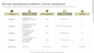 Receipt Management Software System Comparison Themes PDF