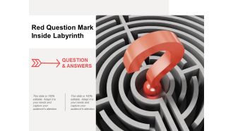 Red Question Mark Inside Labyrinth Ppt PowerPoint Presentation Icon Slides
