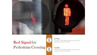 Red Signal For Pedestrian Crossing Ppt PowerPoint Presentation Pictures Guide