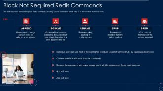 Redis Cache Data Structure IT Block Not Required Redis Commands Slides PDF