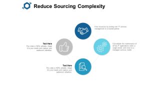 Reduce Sourcing Complexity Ppt PowerPoint Presentation Inspiration Format