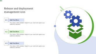 Release And Deployment Management Icon Template PDF