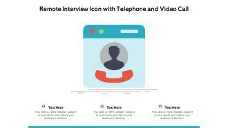 Remote Interview On Video Call Vector Icon Ppt PowerPoint Presentation Professional Graphics PDF