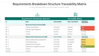Requirements Breakdown Structure Traceability Matrix Ppt Inspiration Background Designs PDF