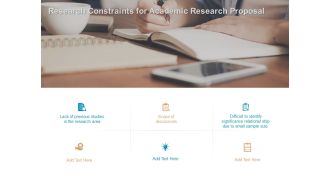 Research Constraints For Academic Research Proposal Ppt PowerPoint Presentation File Background