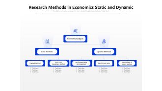 Research Methods In Economics Static And Dynamic Ppt PowerPoint Presentation File Shapes PDF