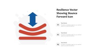 Resilience Vector Showing Bounce Forward Icon Ppt PowerPoint Presentation Styles Good PDF