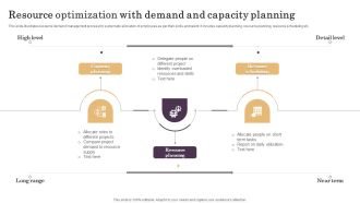 Resource Optimization With Demand And Capacity Planning Clipart PDF