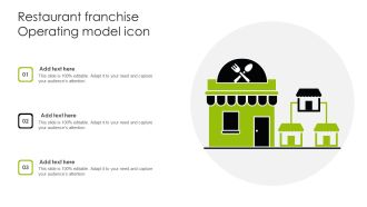 Restaurant Franchise Operating Model Icon Ppt Slides Objects PDF