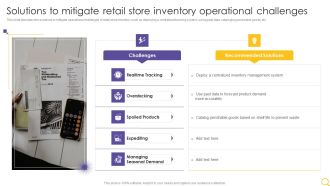 Retail Outlet Operational Efficiency Analytics Solutions To Mitigate Retail Store Inventory Pictures PDF