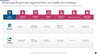 Retail Sales Project Management Plan And Distribution Strategy Designs PDF