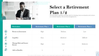 Retirement Insurance Benefit Plan Select A Retirement Plan Ensure Formats PDF
