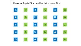 Revaluate Capital Structure Resolution Revaluate Capital Structure Resolution Icons Slide Formats PDF