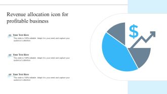 Revenue Allocation Icon For Profitable Business Sample PDF