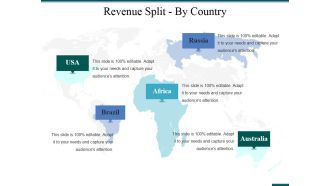 Revenue Split By Country Ppt PowerPoint Presentation Styles Microsoft