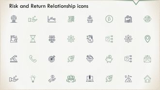 Risk And Return Relationship Icons Ppt PowerPoint Presentation Icon Slide