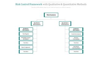 Risk Control Framework With Qualitative And Quantitative Methods Ppt PowerPoint Presentation Model Background Designs