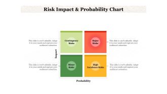 Risk Impact And Probability Chart Ppt PowerPoint Presentation Inspiration Background