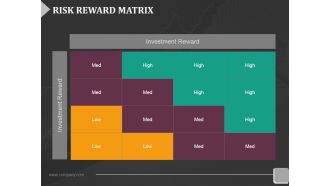 Risk Reward Matrix Ppt Powerpoint Presentation Infographic Template Backgrounds