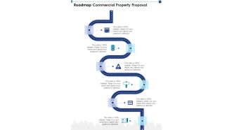 Roadmap Commercial Property Proposal One Pager Sample Example Document