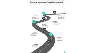 Roadmap For Book Printing Services Proposal One Pager Sample Example Document