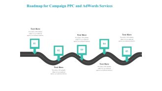Roadmap For Campaign PPC And Adwords Services Background PDF