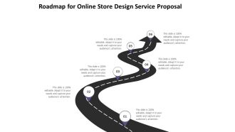 Roadmap For Online Store Design Service Proposal Ppt PowerPoint Presentation Icon Graphics Template