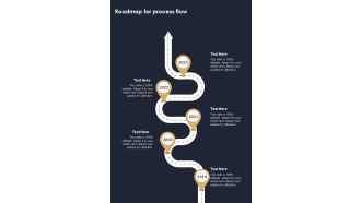Roadmap For Process Flow Television Marketing Campaign Proposal One Pager Sample Example Document