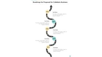 Roadmap For Proposal For Cafeteria Business One Pager Sample Example Document