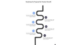 Roadmap For Proposal For Product Growth One Pager Sample Example Document