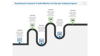 Roadmap For Proposal To Build Effective On The Job Training Program Ppt File Structure PDF