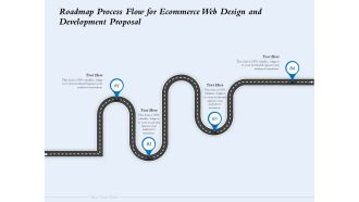 Roadmap Process Flow For Ecommerce Web Design And Development Proposal Ppt File Portrait PDF
