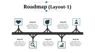 Roadmap Template 1 Ppt PowerPoint Presentation Ideas Icon