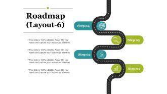 Roadmap Template 6 Ppt PowerPoint Presentation Ideas Graphics Tutorials