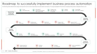 Roadmap To Successfully Implement Business Process Automation Achieving Operational Efficiency Brochure PDF