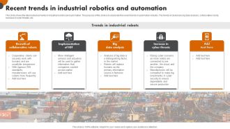 Robotic Automation In Workplace Recent Trends In Industrial Robotics And Automation Brochure PDF