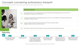 Robotic Process Automation Concepts Concerning Autonomous Transport Graphics PDF