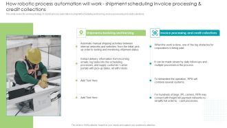 Robotic Process Automation How Robotic Process Automation Will Work Shipment Elements PDF