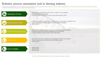 Robotics Process Automation Tech In Farming Industry Sample PDF