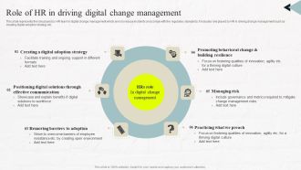 Role Of HR In Driving Digital Change Management Ideas PDF