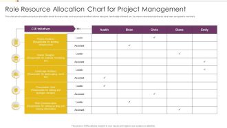 Role Resource Allocation Chart For Project Management Formats PDF