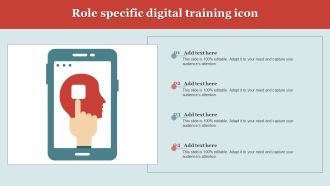 Role Specific Digital Training Icon Microsoft PDF