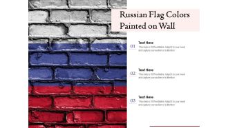 Russian Flag Colors Painted On Wall Ppt PowerPoint Presentation File Smartart PDF